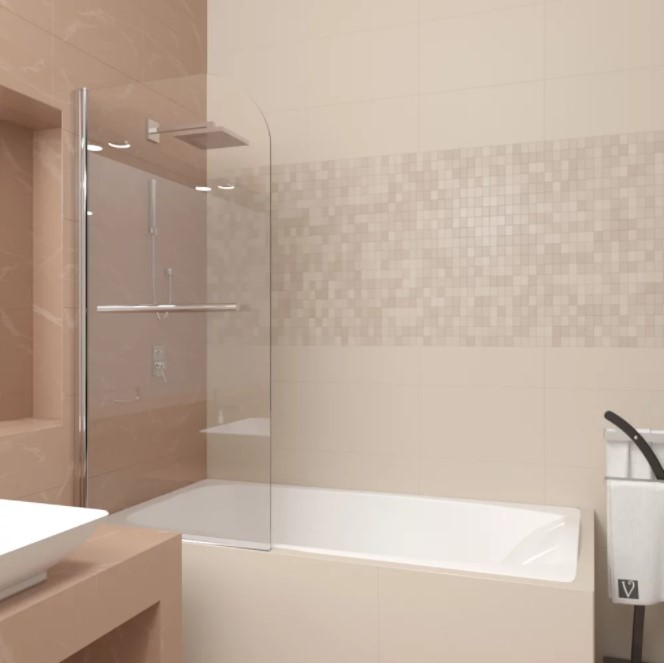 душевая шторка veconi palau pl-80 80x150 c полотенцедержателем