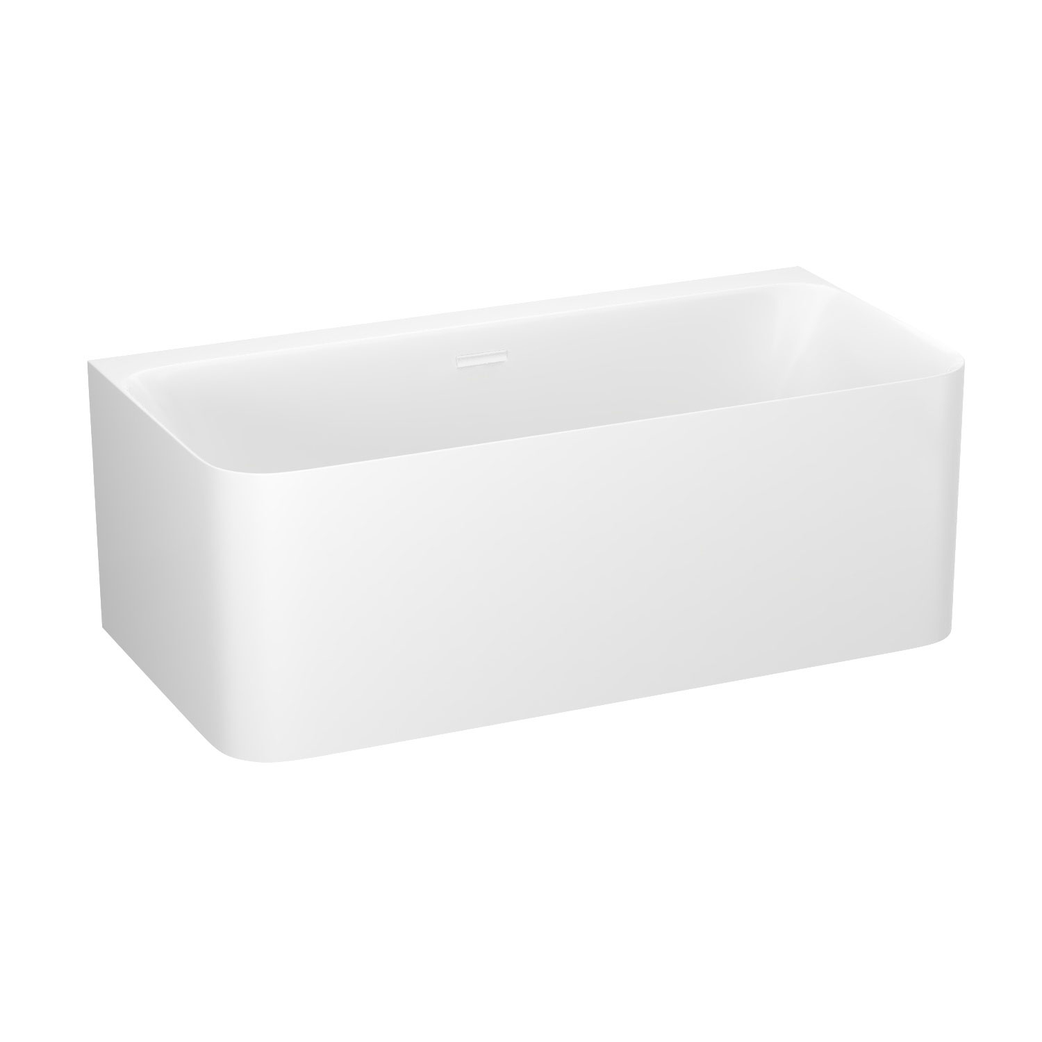 ванна акриловая wellsee clermont 170x75 (слив-перелив белый глянец) белый глянец