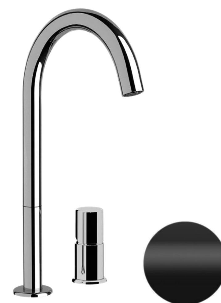 смеситель для умывальника daniel trilogy tg655l15 черный матовый