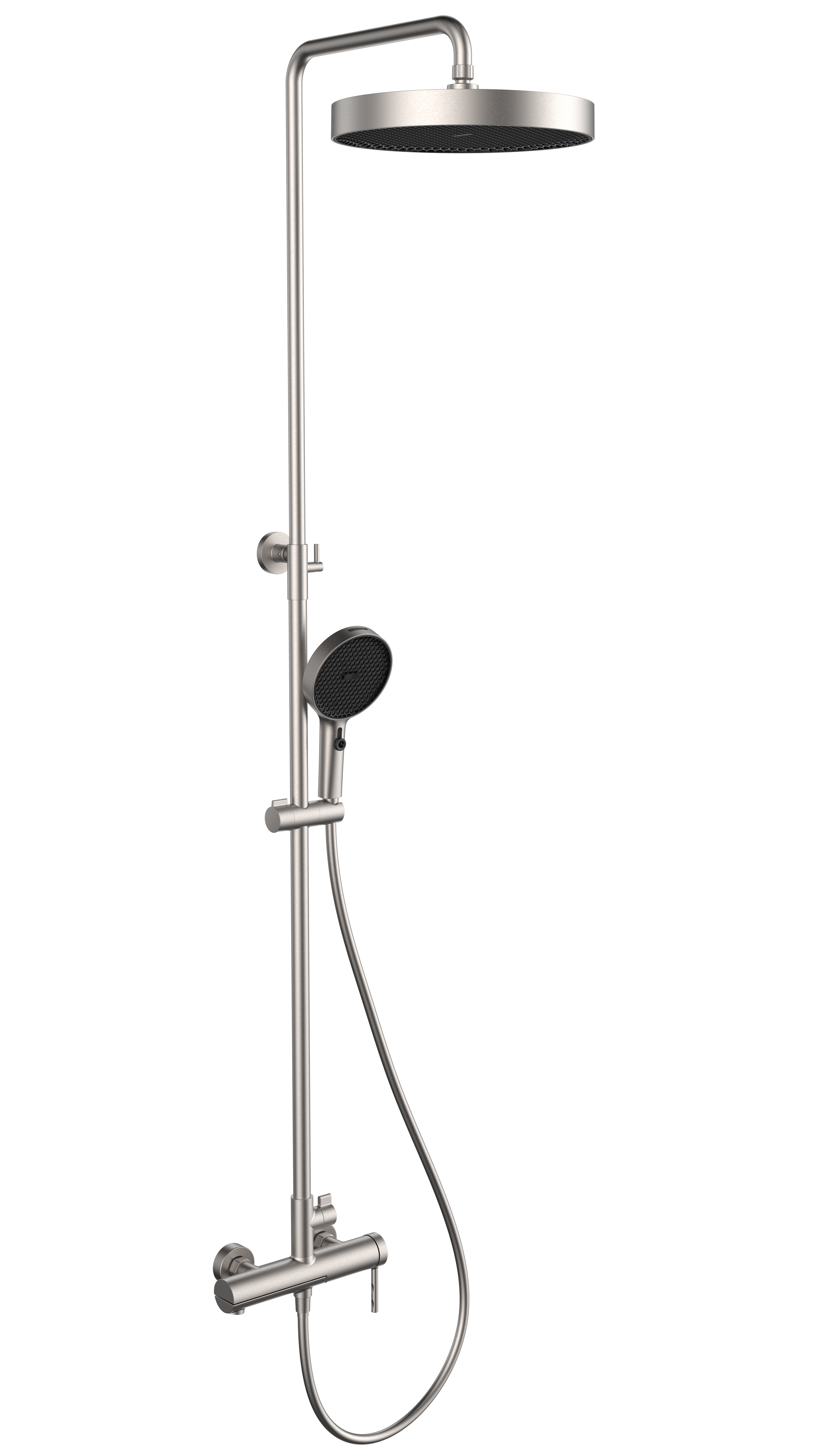 душевая стойка roxen santi 500640-bn никель брашированный