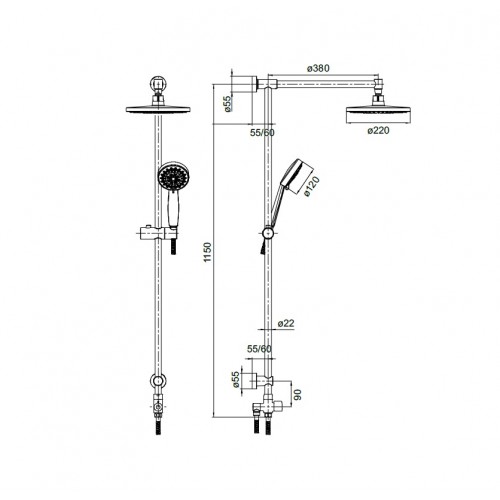 Душевой уголок Gutewetter Practic Rectan GK-403 130x105 (матовый хром/стекло матовое) фото 3 душевой уголок gutewetter practic rectan gk-403 130x105 (матовый хром/стекло матовое) фото 3
