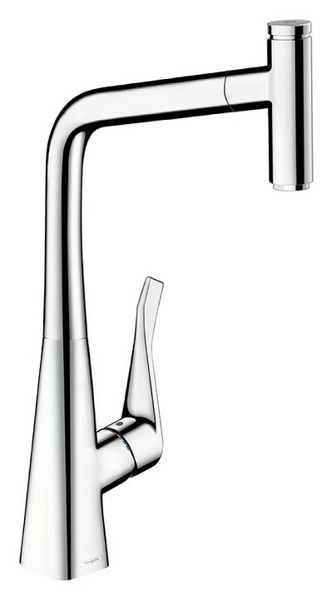 смеситель для кухни hansgrohe metris select 14884000