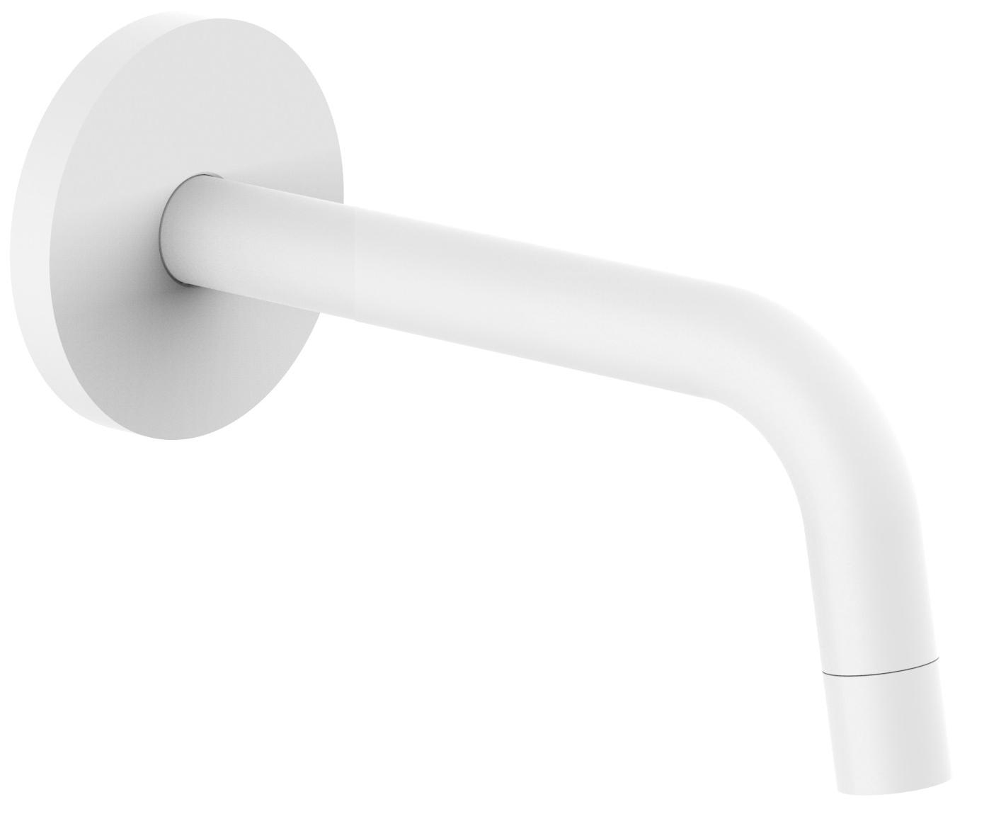 излив для ванны paffoni light zboc045bo белый матовый