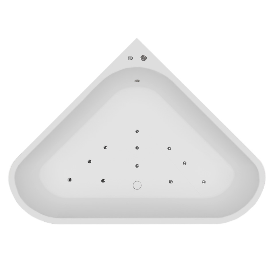 ванна аэромассажная abber ab9446emw 150x150 белый матовый