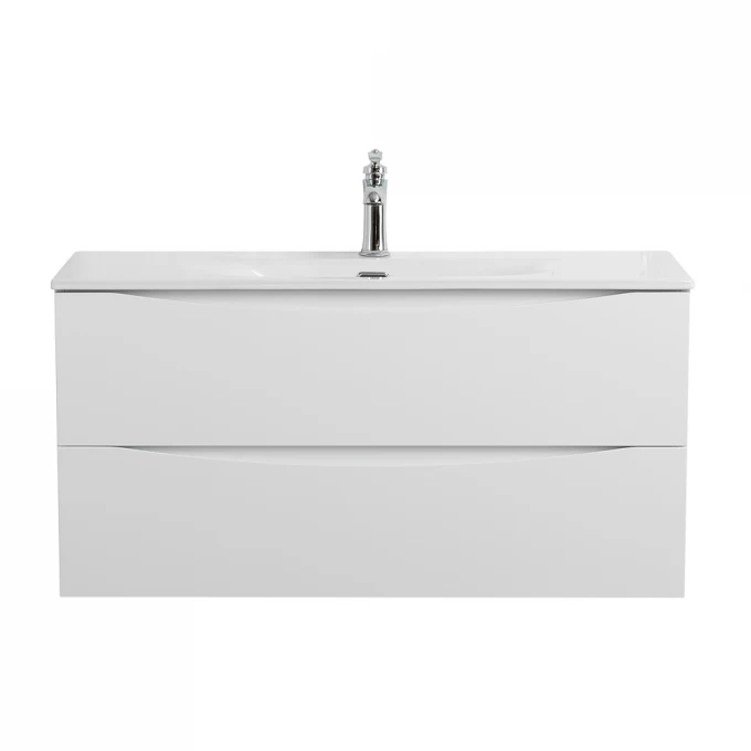 тумба подвесная belbagno marino-cer-mini-1000-2c-so-bo-p белый матовый
