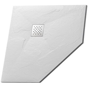 душевой поддон grossman strong 90x90 пятиугольный, белый