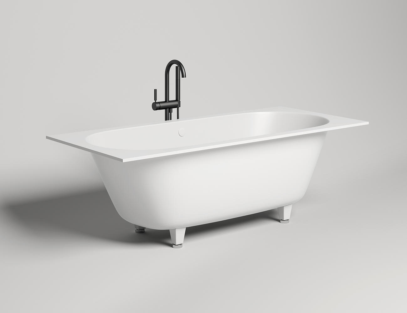 ванна из искусственного камня salini axis kit s-sense 103511g 180x80 белый глянец
