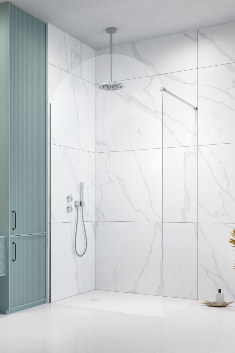 душевой уголок radaway volta ii 100-160x200-270 стекла прозрачные, профиль хром