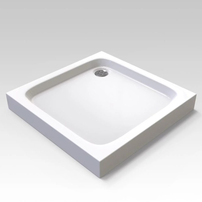 душевой поддон veconi tezeo acrylic tz-02 80x80 белый