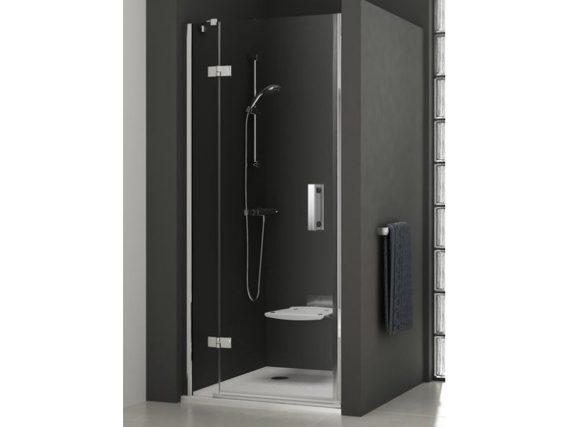 душевая дверь ravak smartline smsd2-100 b-l хром + транспарент
