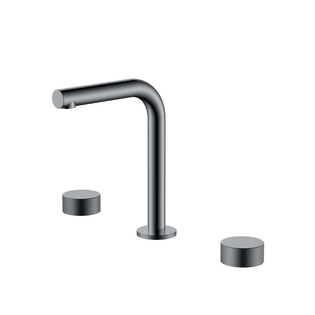 смеситель для умывальника boheme stick touch 152-sgm.2 глянцевая оружейная сталь
