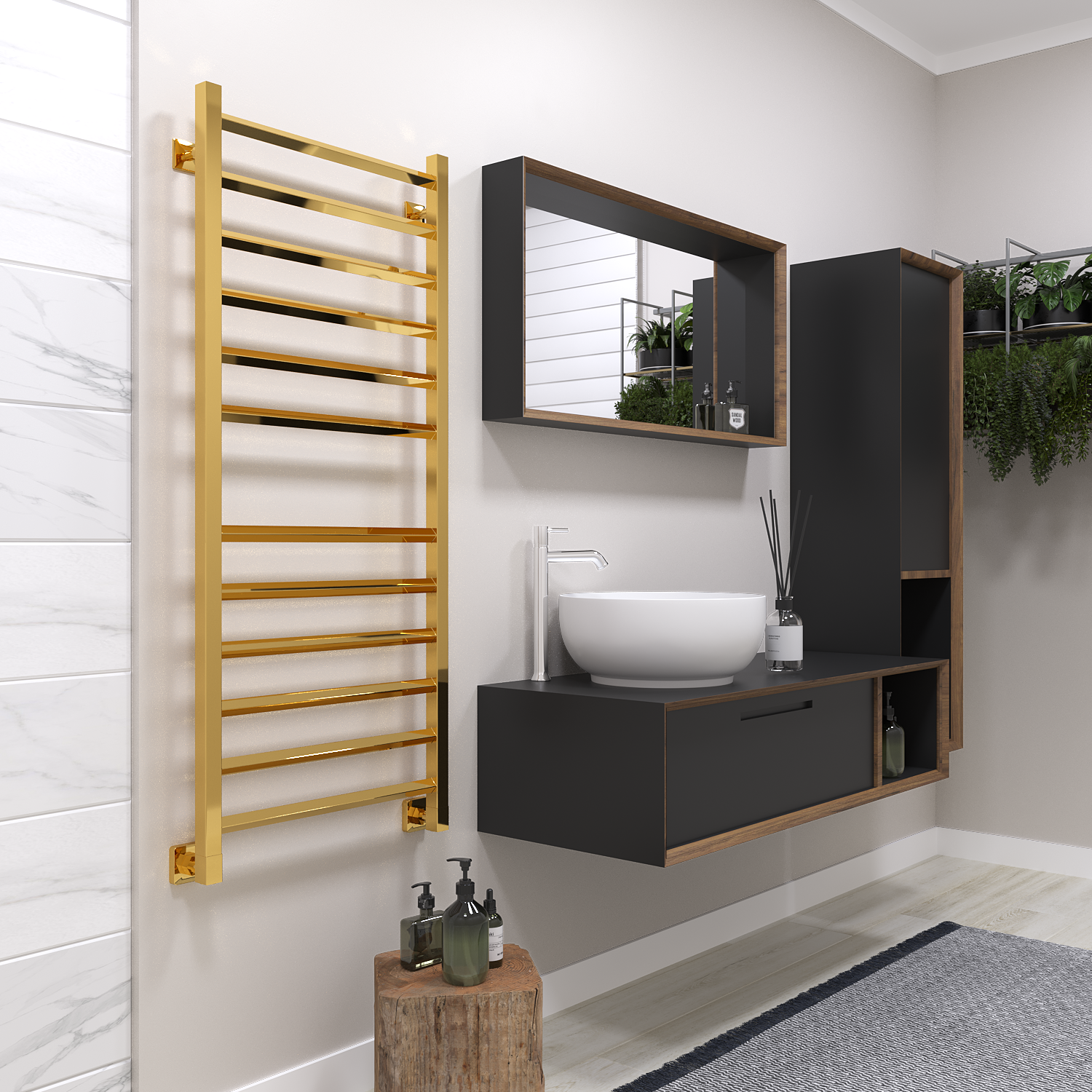 полотенцесушитель водяной stinox sorento 50x120 золото глянец