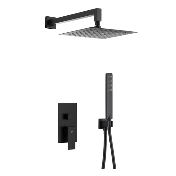 душевая система скрытого монтажа armatura logon black 5139-501-81 черный