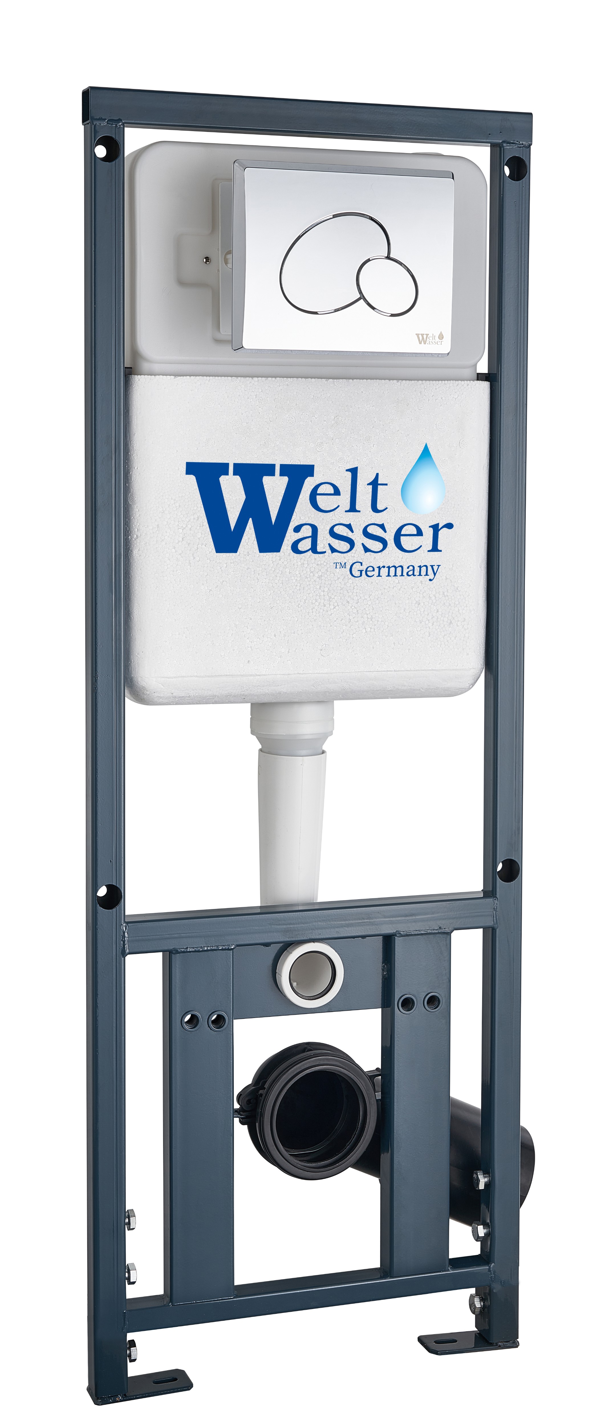 инсталляция welt-wasser marberg 410 rd wt с клавишей смыва, белый