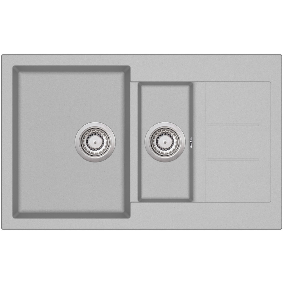 кухонная мойка aquasanita tesa sqt 151 220 aw 80x50 argent