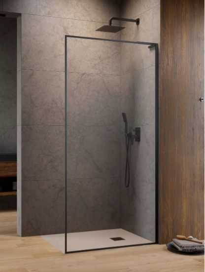 душевой уголок radaway modo f sl brushed gunmetal ii 100x200 правый, стекла прозрачные, профиль брашированная оружейная сталь