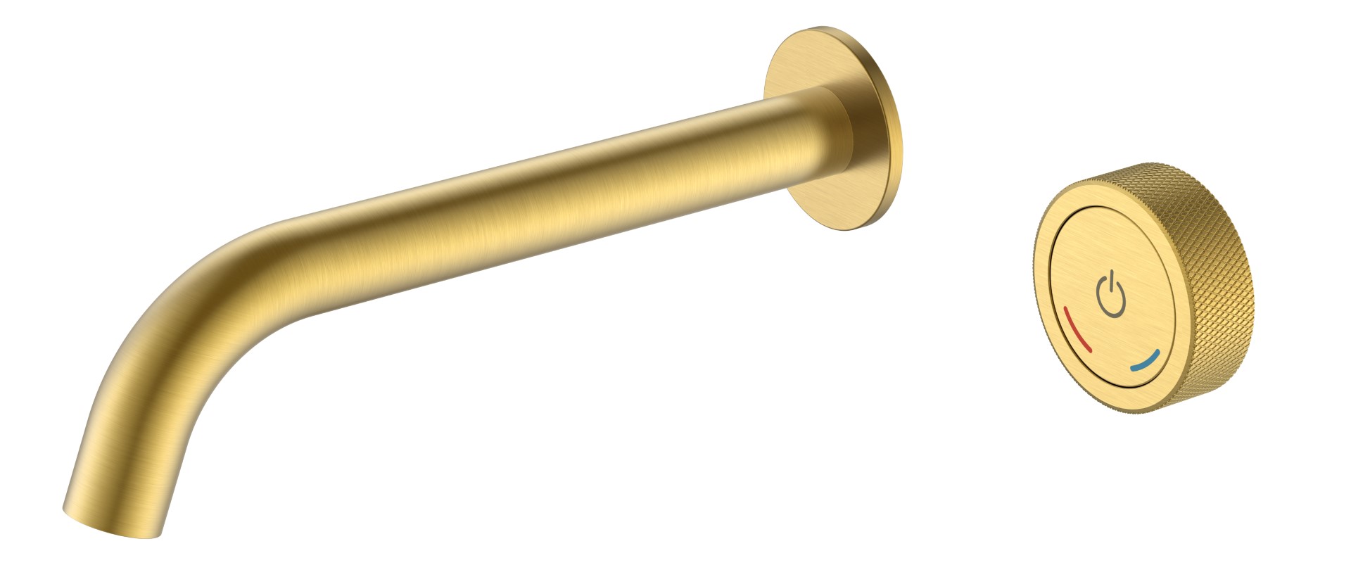 смеситель скрытого монтажа для умывальника boheme tech matt gold 158/2-mg матовое золото