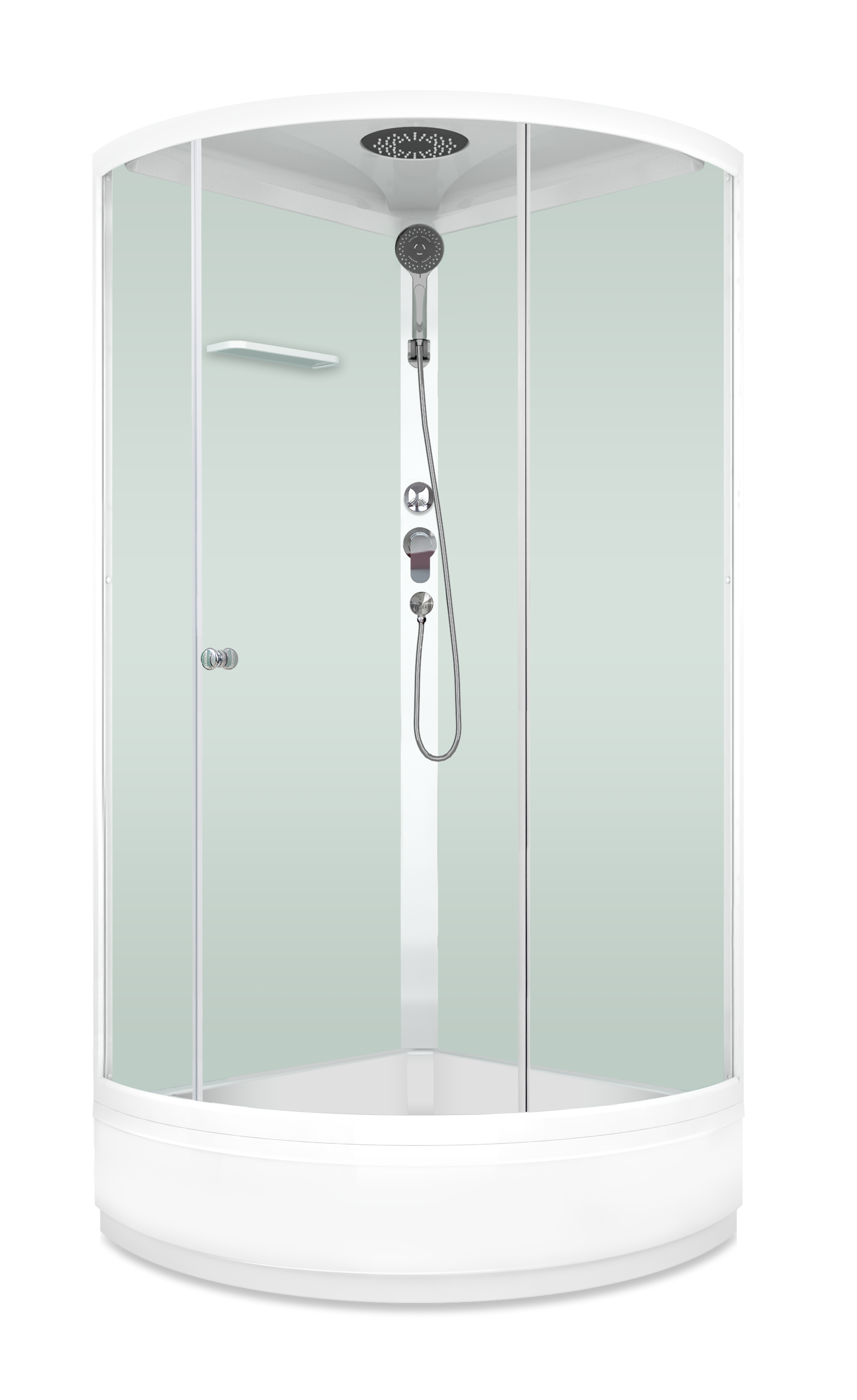 Душевой уголок Gutewetter Practic Rectan GK-401 125x95 (матовый хром/полистирол lines) фото 2 душевой уголок gutewetter practic rectan gk-401 125x95 (матовый хром/полистирол lines) фото 2