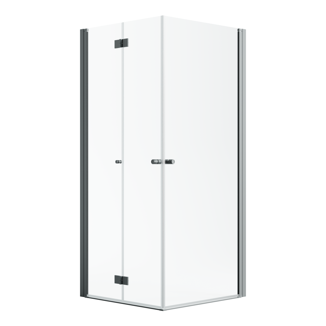 душевой уголок radaway nes black kdd-b 90 l+ kdd i 100 r левый, стекла прозрачные, профиль черный