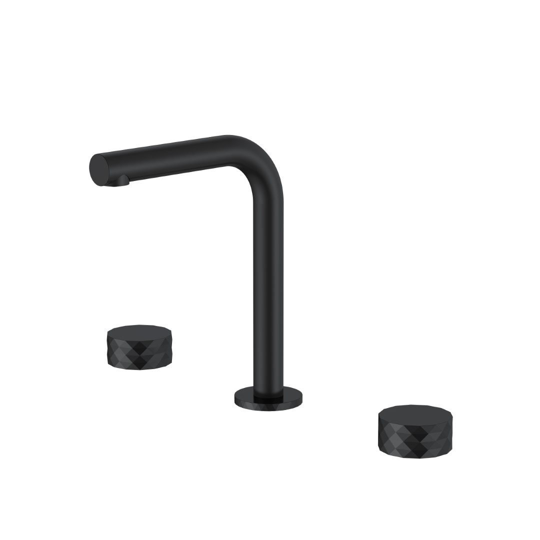 смеситель для умывальника boheme stick diamond 152-b.1 черный