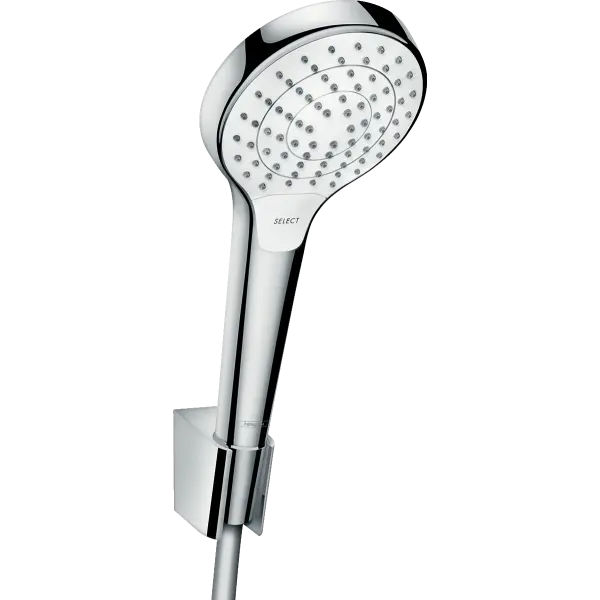 душевой комплект hansgrohe croma select s 110 3jet 26411400 белый/хром