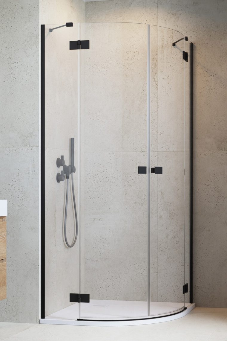 душевой уголок radaway essenza black pdd 90x80