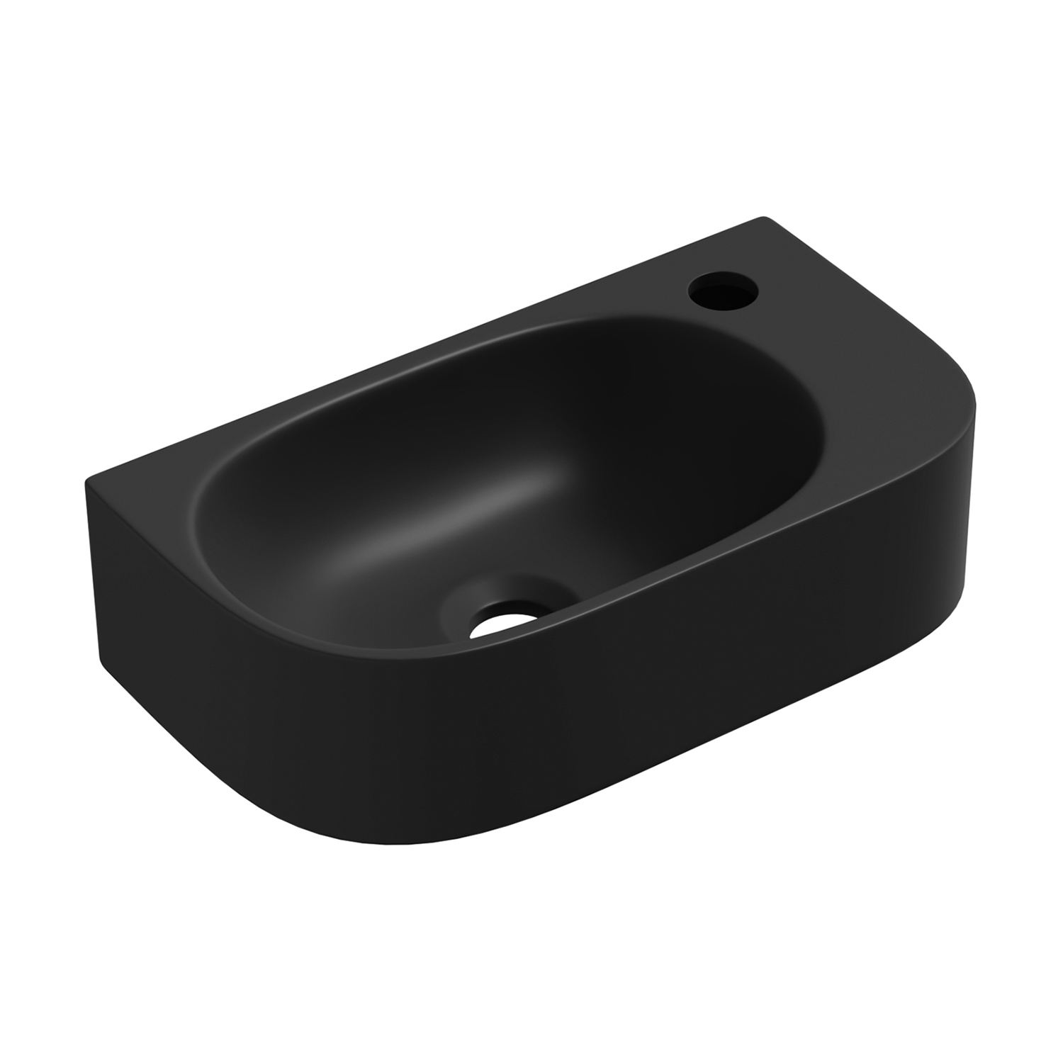 умывальник подвесной/накладной lavinia boho bathroom sink 33311048 40x22 черный матовый