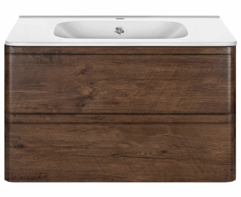 тумба под умывальник vincea vico vp800 r.wood vmc-2v800rw темное дерево