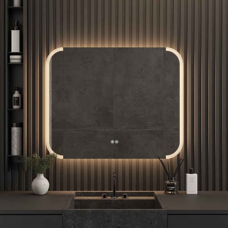 зеркало teymi solli luxor 80x65 с led подсветкой