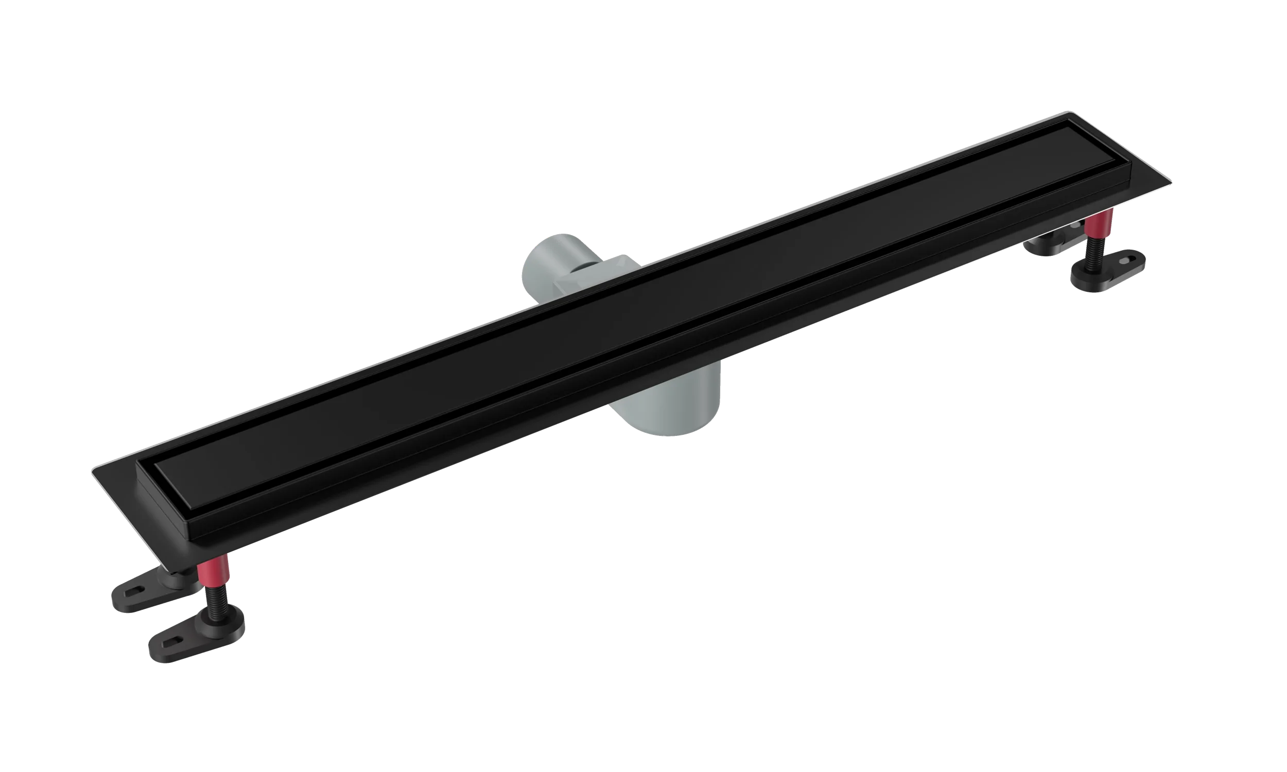 душевой лоток gooddoor 500 тл00052 чёрный матовый, под плитку