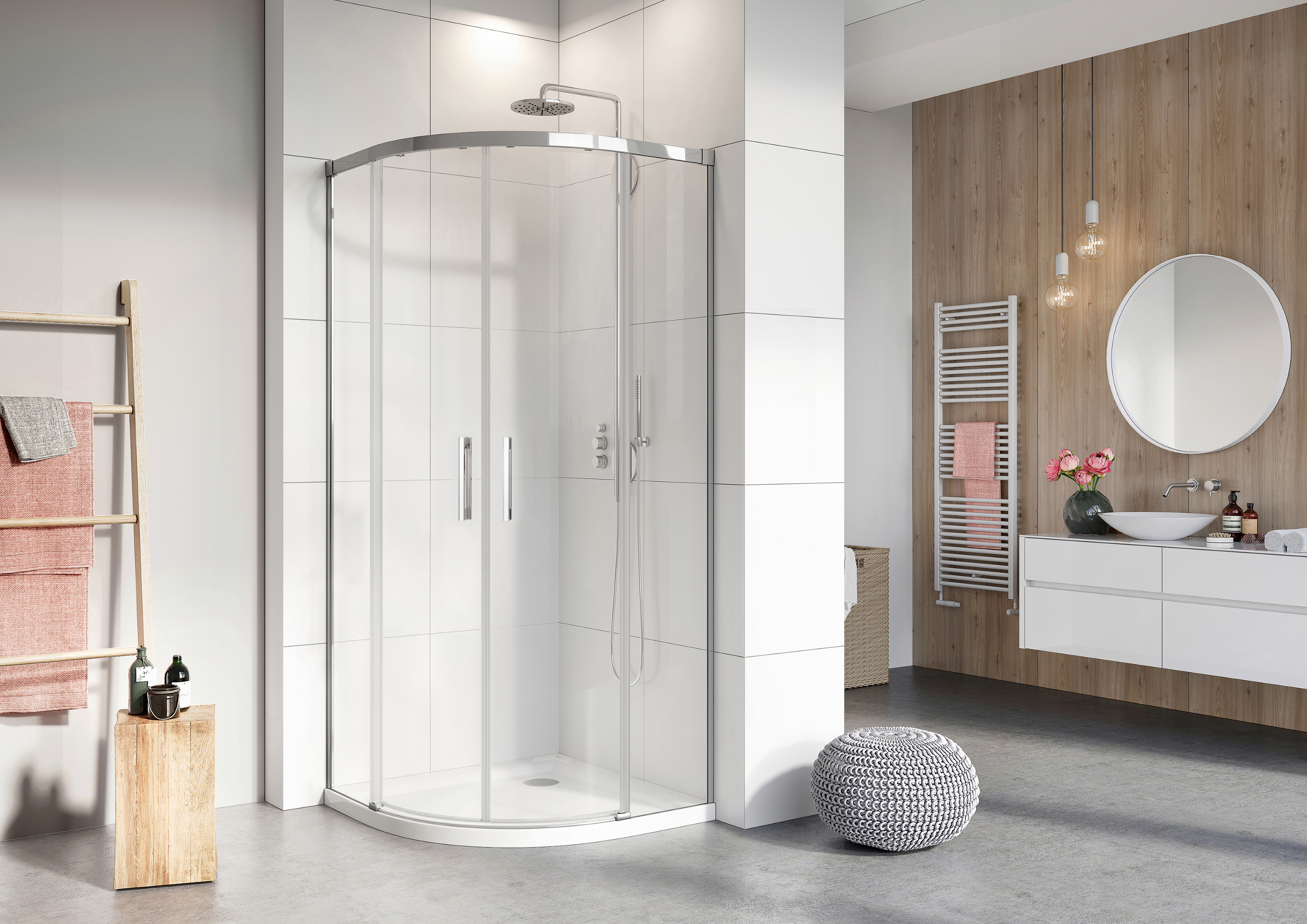 душевой уголок radaway idea black pdd 100x100 стекло прозрачное