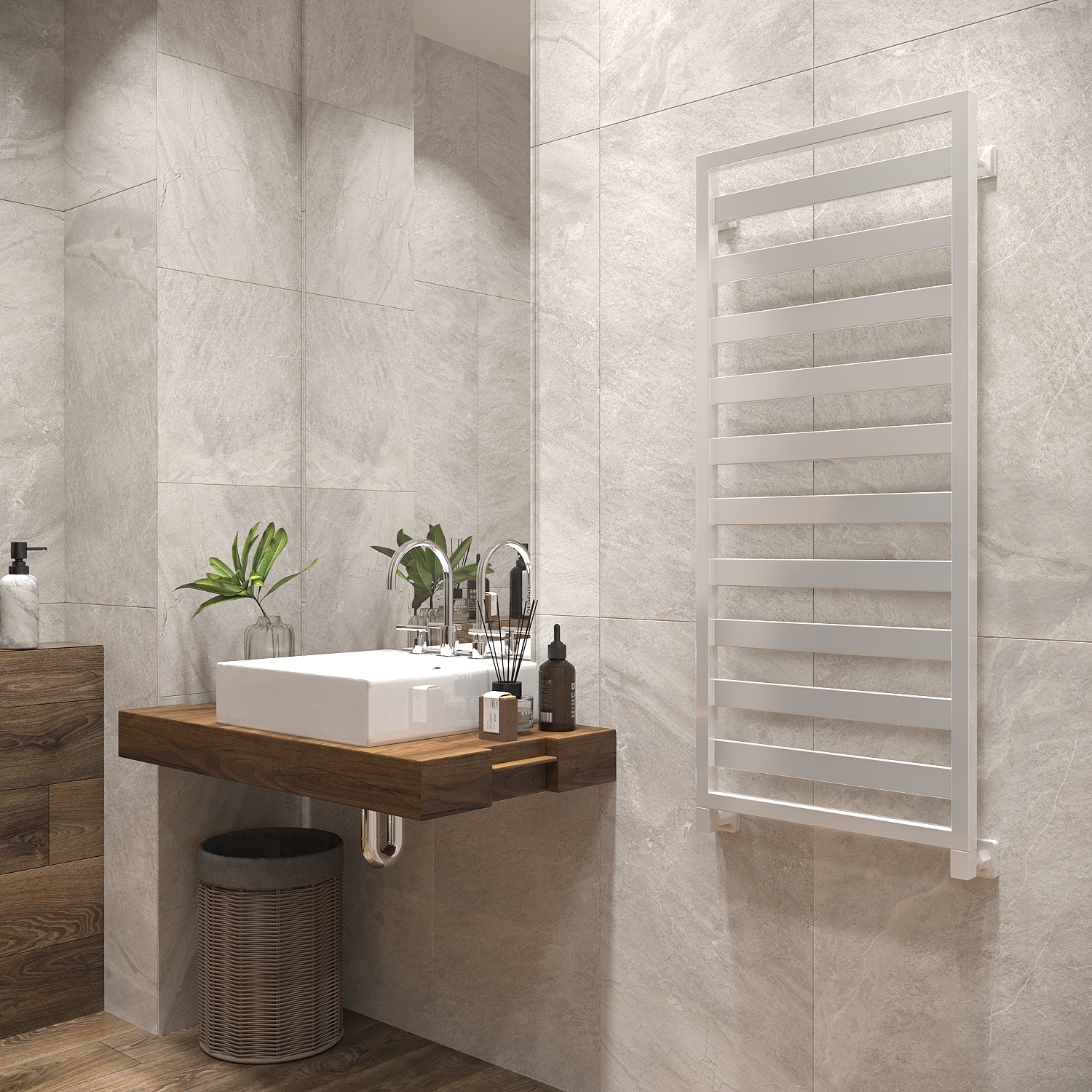 полотенцесушитель водяной stinox tempra 50x120 белый глянец