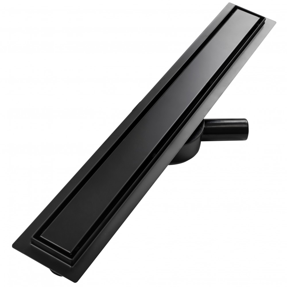 душевой лоток с решеткой calani eco360 black 90 черный