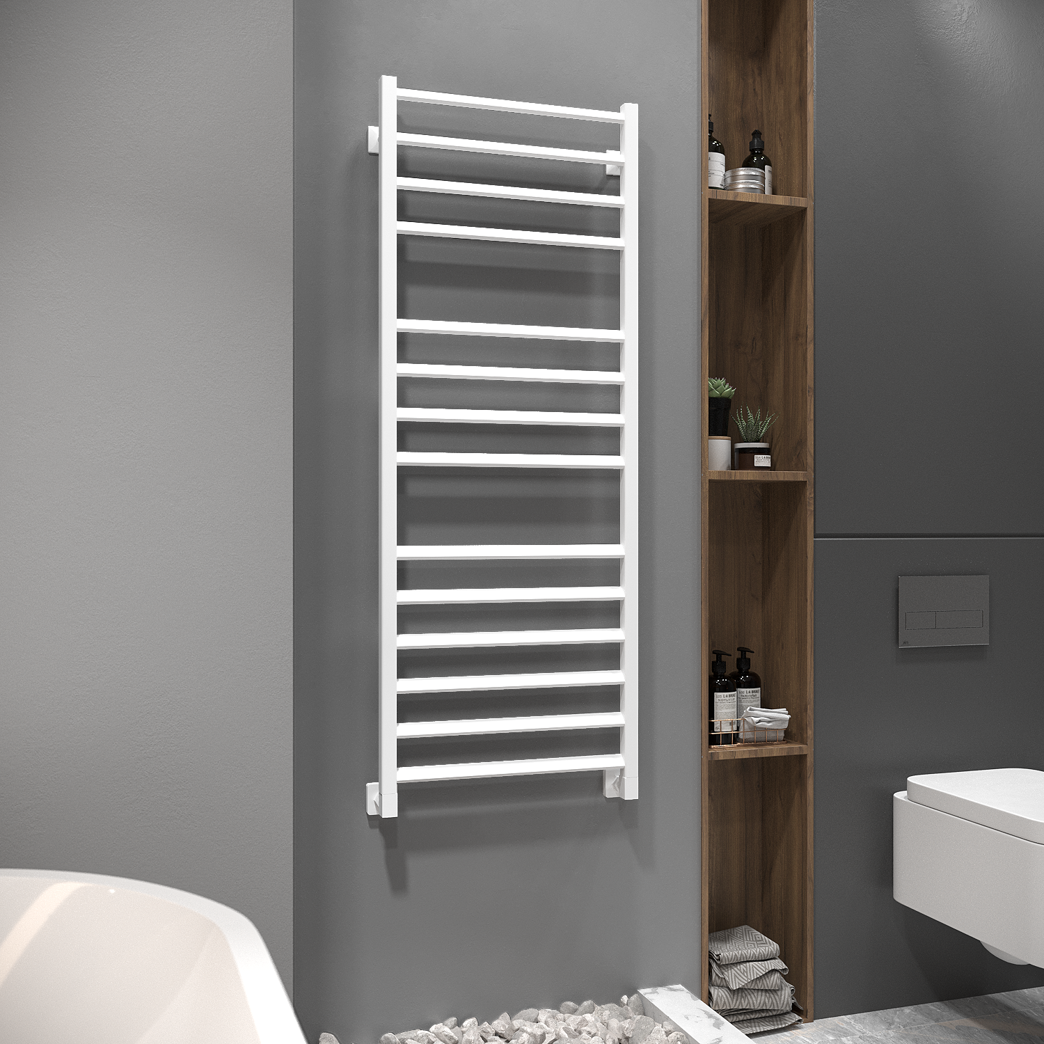 полотенцесушитель водяной stinox milana 50x140 белый матовый