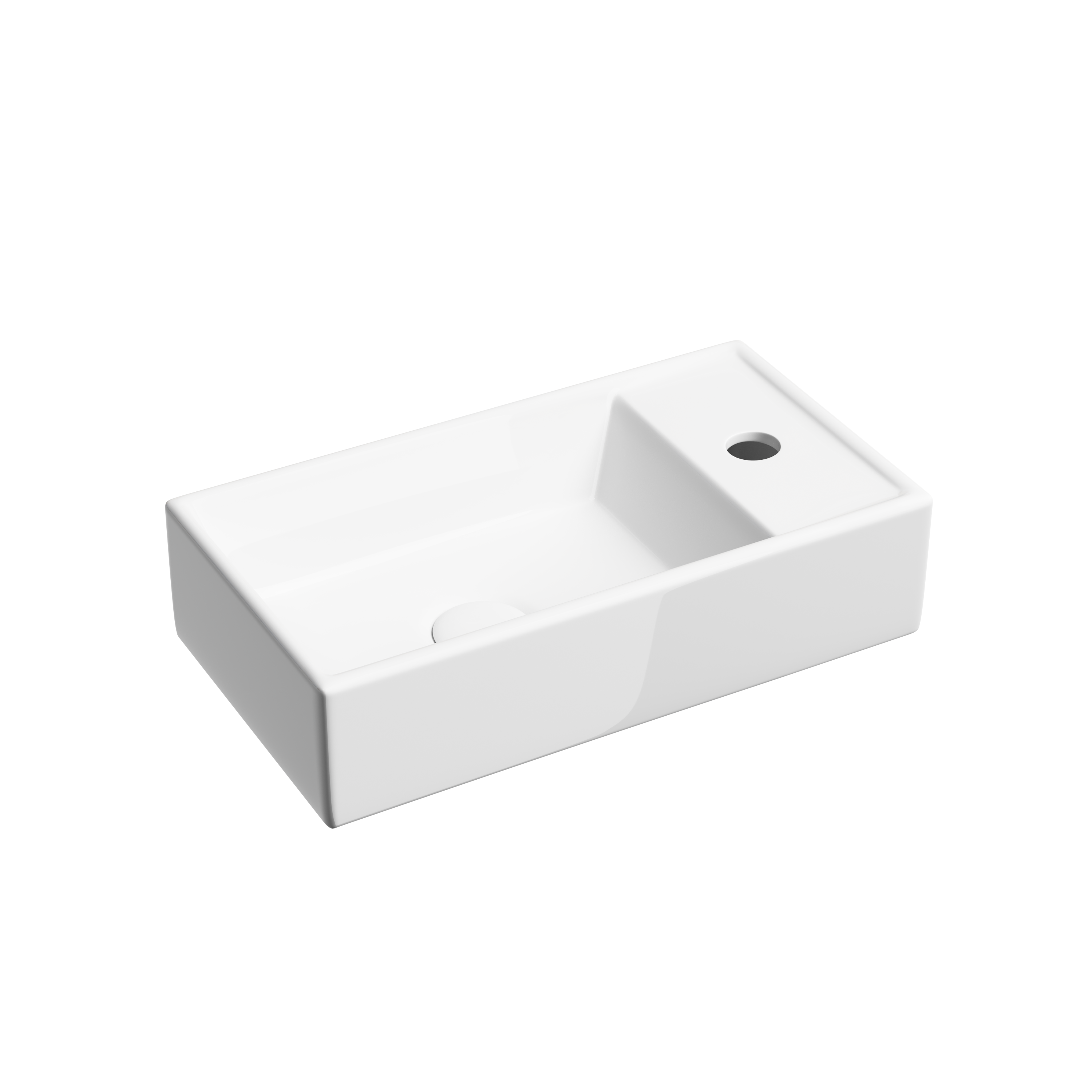 умывальник накладной ceramicanova element cn6051l левый, белый