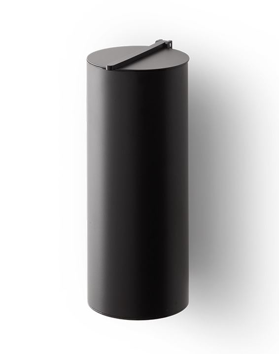 ведро настенное для ванной decor walther bin 4 softclose 0615160 черный матовый