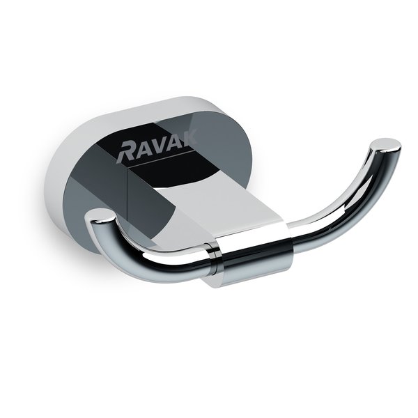 крючок двойной ravak chrome cr100.00 x07p186