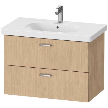 тумба c умывальником duravit xbase 800 xb619005252 с умывальником duravit d-code 03428500002, дуб европейский