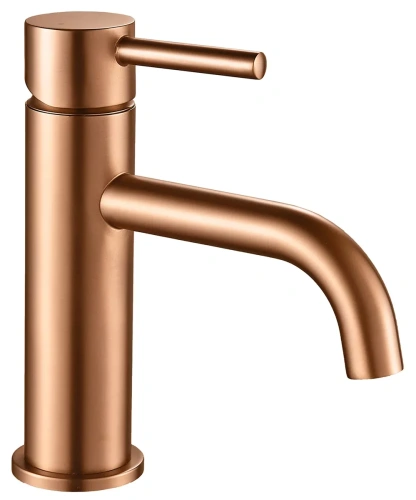 смеситель для умывальника rea lungo brush copper rea-b1112 медь брашированная
