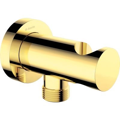 шланговое подключение с держателем для душа deante cascada nac_z51k золото