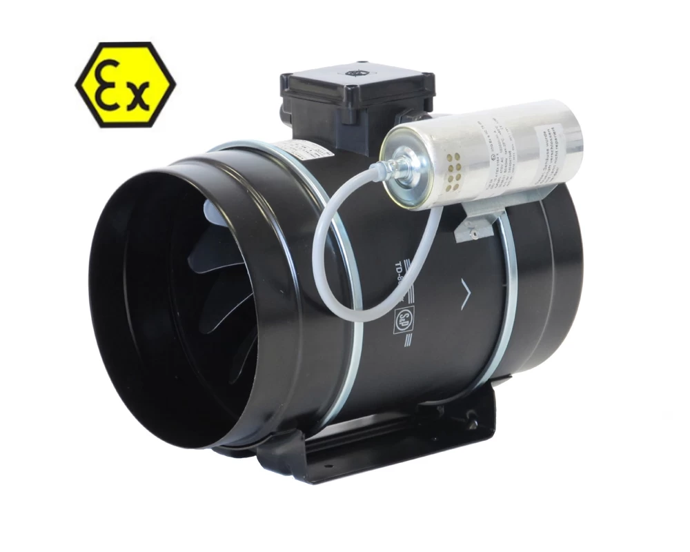 канальный вентилятор soler&palau td-800/200 2eхiit3 ve atex (взрывозащита) черный