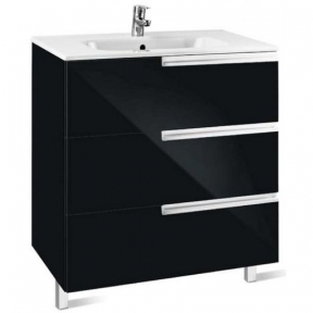 тумба под умывальник roca victoria nord black edition zru9302832 черный