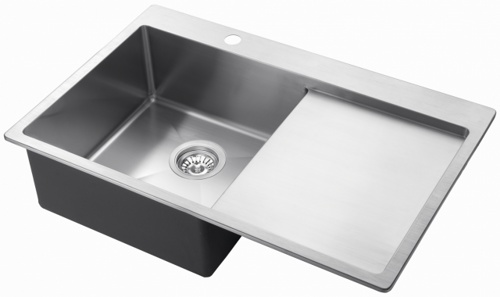 кухонная мойка aquasanita luna 101n-l 78x50