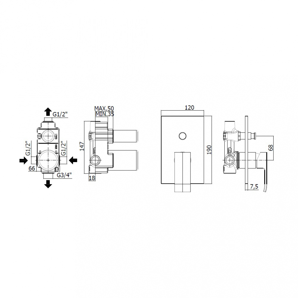 Душевой уголок Gutewetter Practic Rectan GK-402 100x95 (матовый хром/полистирол lines) фото 3 душевой уголок gutewetter practic rectan gk-402 100x95 (матовый хром/полистирол lines) фото 3