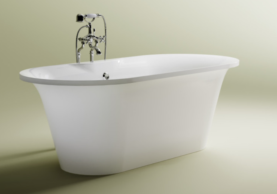 ванна из искусственного камня astra-form монако 174x80 ral, ncs и белый матовый