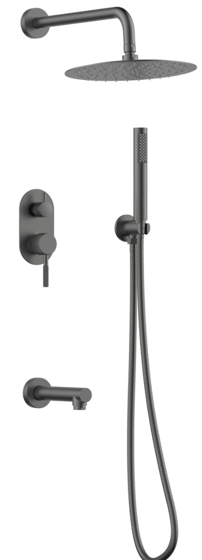 душевая система gid edessa l070-gm-vd3 оружейная сталь