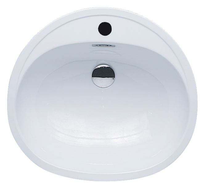 умывальник стальной smavit oval 51x46