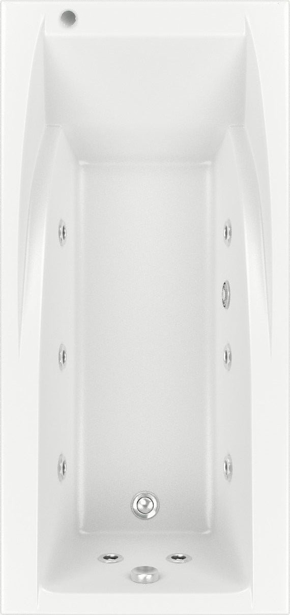 ванна гидромассажная bas эвита 180x85 белая