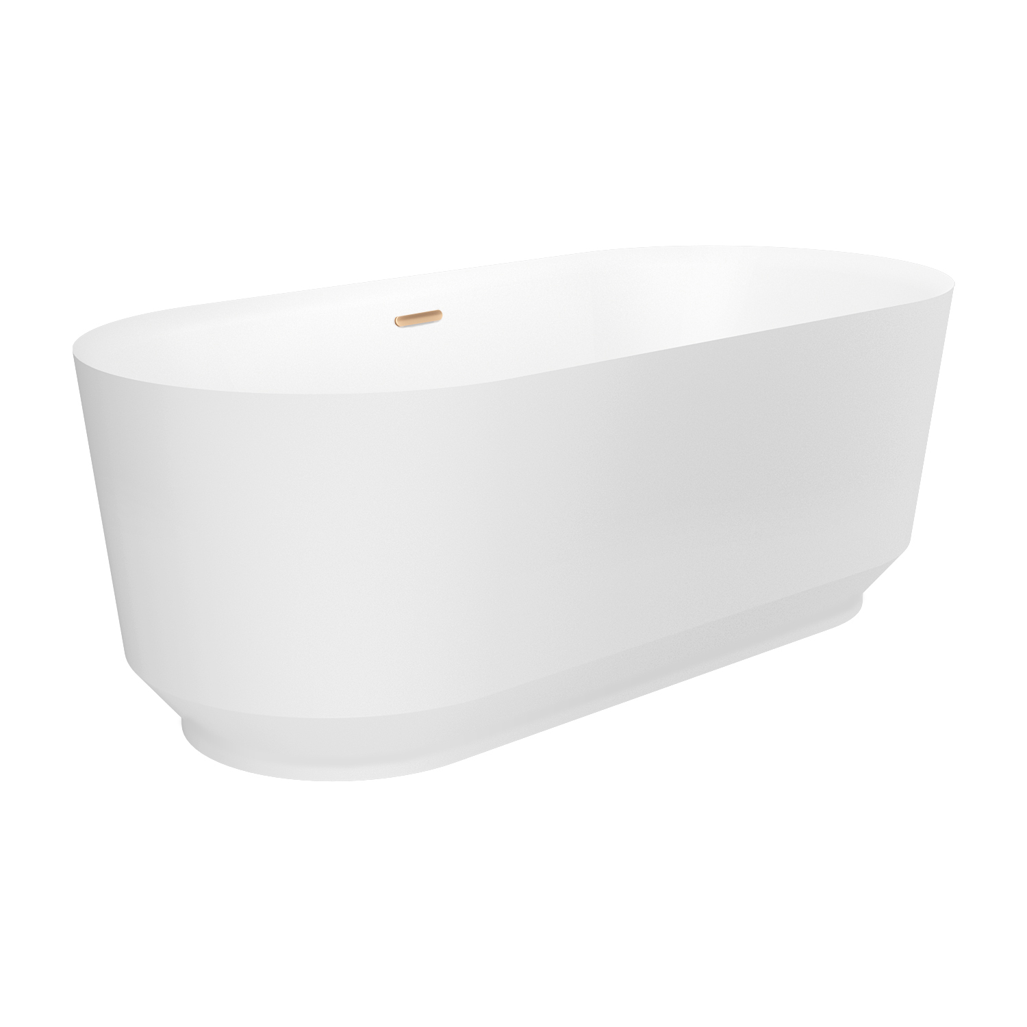 ванна акриловая wellsee air gap r 166x77 (слив-перелив золото) белый глянец