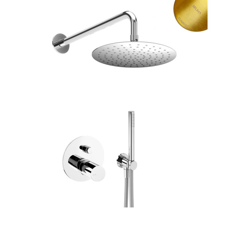 душевая система скрытого монтажа bruma adagio set1931301sr-adagio300 золото